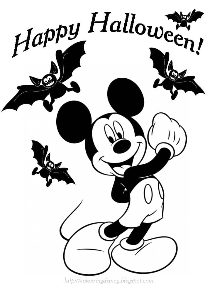 Desenho gratuito Halloween Disney #200214 da colecao Feriados e Celebrações para imprimir