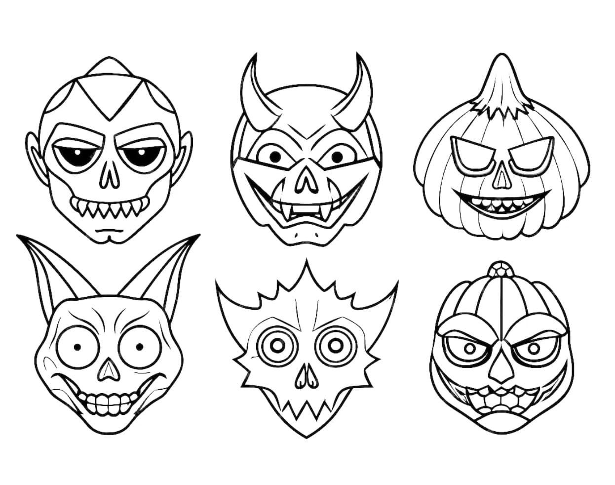 Desenho gratuito Máscara de Halloween #216431 da colecao Feriados e Celebrações para imprimir
