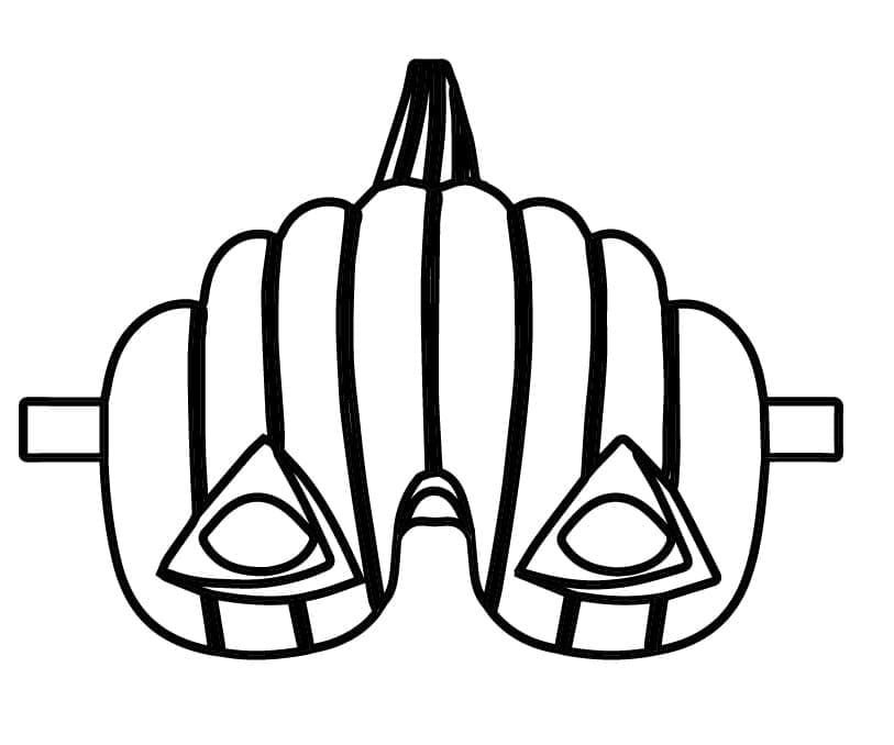 Página para colorir: Máscara de Halloween (Feriados e Celebrações) #216454 - Páginas para Colorir Imprimíveis Gratuitamente