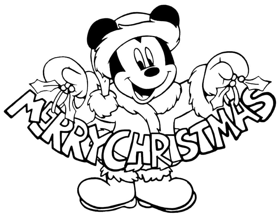 Desenho gratuito Natal Disney #205034 da colecao Feriados e Celebrações para imprimir
