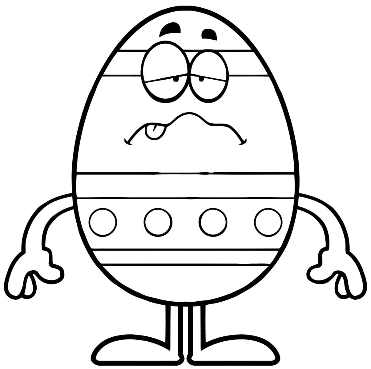 Página para colorir: Ovo de Páscoa (Feriados e Celebrações) #216058 - Páginas para Colorir Imprimíveis Gratuitamente