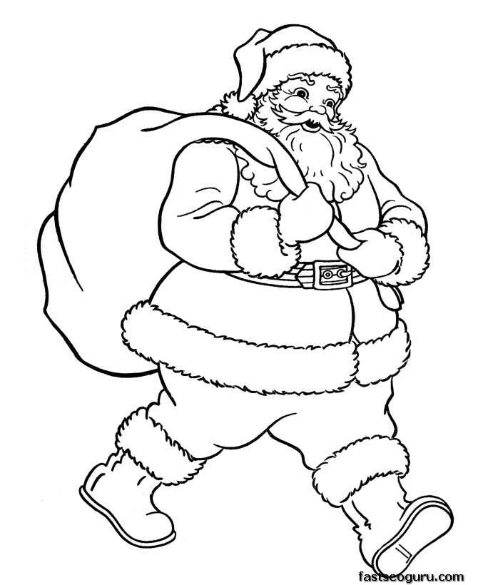 Desenho gratuito Papai Noel #104657 da colecao Feriados e Celebrações para imprimir
