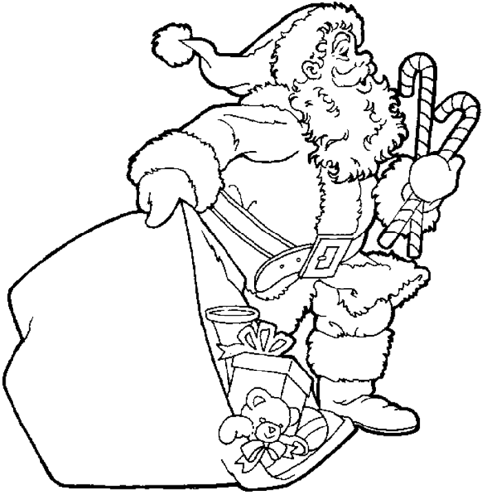 Desenho gratuito Papai Noel #104662 da colecao Feriados e Celebrações para imprimir