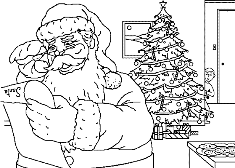 Desenho gratuito Papai Noel #104702 da colecao Feriados e Celebrações para imprimir