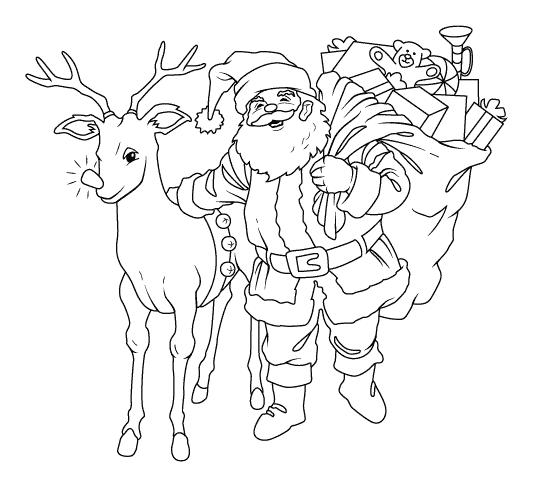 Desenho gratuito Papai Noel #104731 da colecao Feriados e Celebrações para imprimir