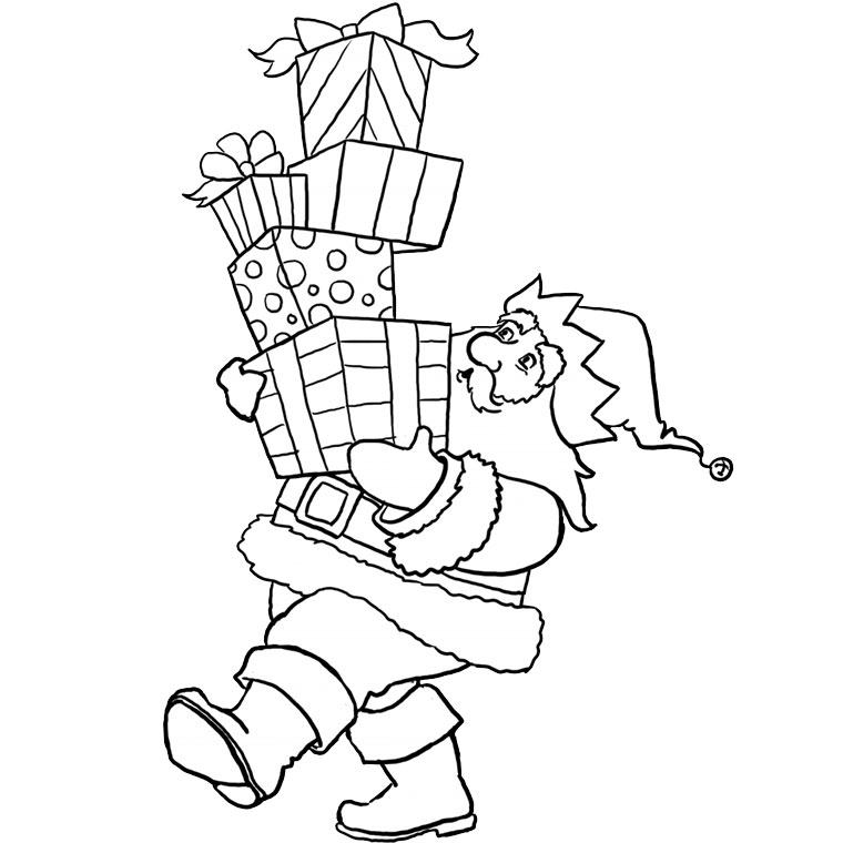 Desenho gratuito Papai Noel #104818 da colecao Feriados e Celebrações para imprimir