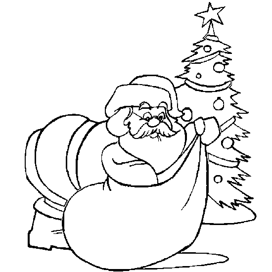 Ilustração de Papai Noel #104951 para colorir, parte da coleção Feriados e Celebrações