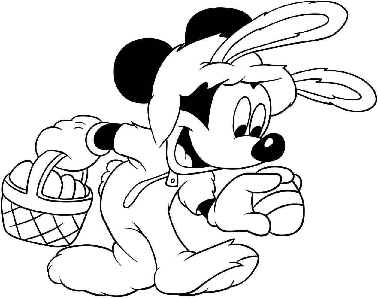 Desenho gratuito Páscoa Disney #200631 da colecao Feriados e Celebrações para imprimir