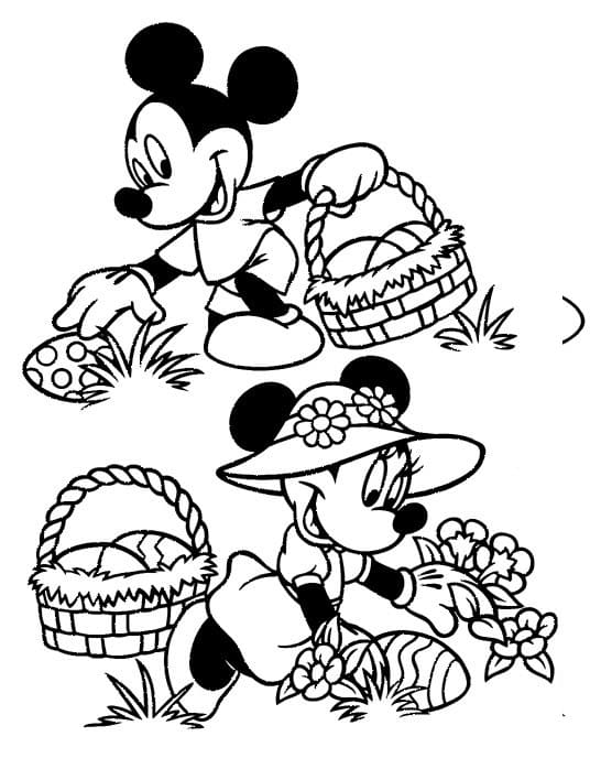 Desenho gratuito Páscoa Disney #200633 da colecao Feriados e Celebrações para imprimir
