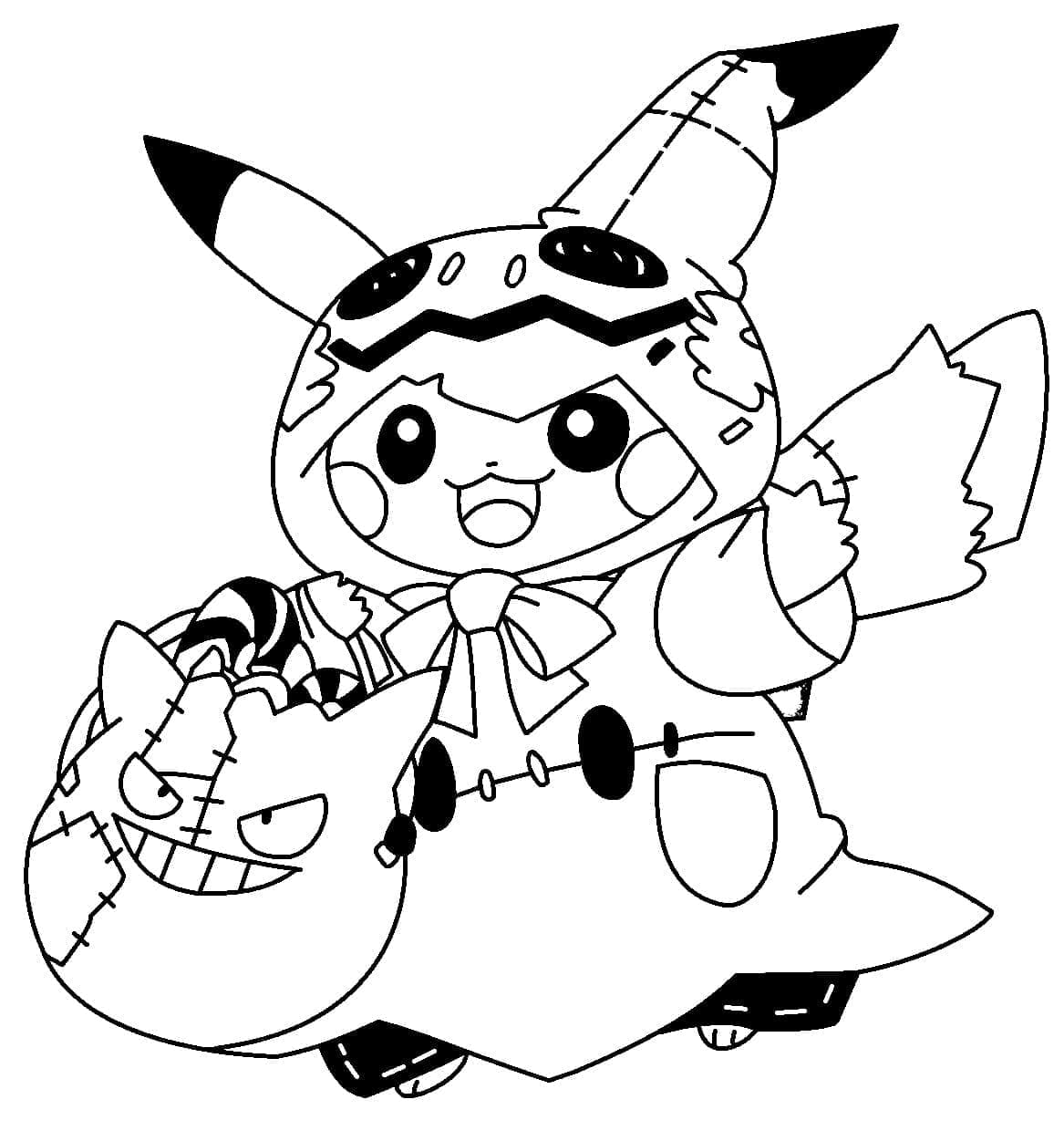 Desenho gratuito Pokémon de Halloween #203936 da colecao Feriados e Celebrações para imprimir