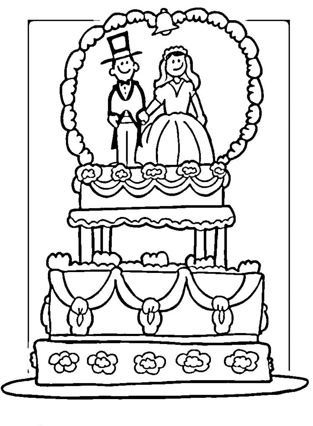Página para colorir: Casado (Feriados e Ocasiões Especiais) #56017 - Páginas para Colorir Imprimíveis Gratuitamente