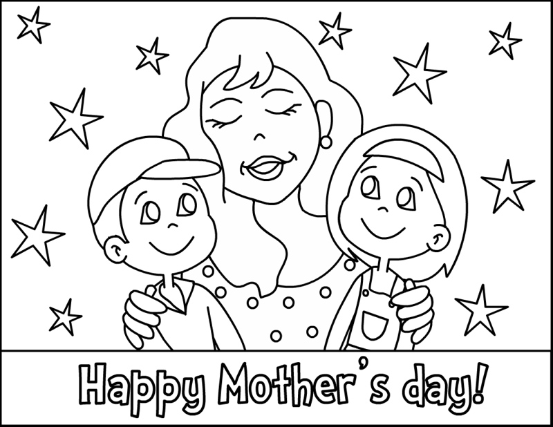 Página para colorir: Dia das Mães (Feriados e Ocasiões Especiais) #129768 - Páginas para Colorir Imprimíveis Gratuitamente