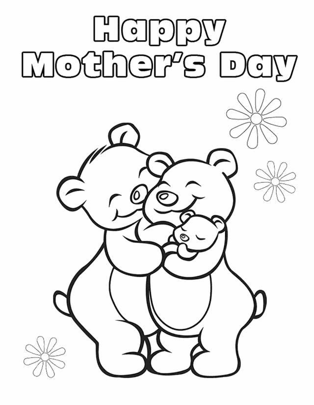 Página para colorir: Dia das Mães (Feriados e Ocasiões Especiais) #129839 - Páginas para Colorir Imprimíveis Gratuitamente