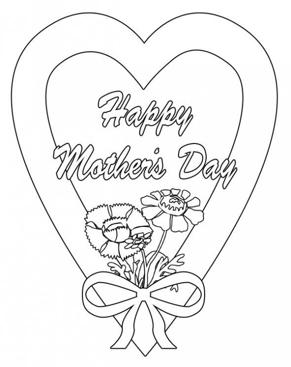 Página para colorir: Dia das Mães (Feriados e Ocasiões Especiais) #129843 - Páginas para Colorir Imprimíveis Gratuitamente