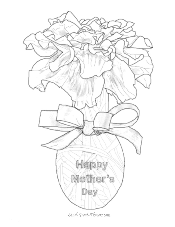 Página para colorir: Dia das Mães (Feriados e Ocasiões Especiais) #129966 - Páginas para Colorir Imprimíveis Gratuitamente