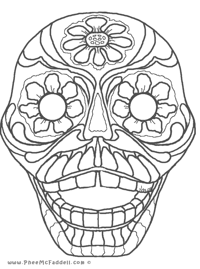 Página para colorir: Dia dos Mortos (Feriados e Ocasiões Especiais) #60160 - Páginas para Colorir Imprimíveis Gratuitamente