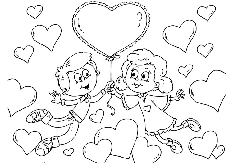 Página para colorir: Dia dos Namorados (Feriados e Ocasiões Especiais) #54042 - Páginas para Colorir Imprimíveis Gratuitamente