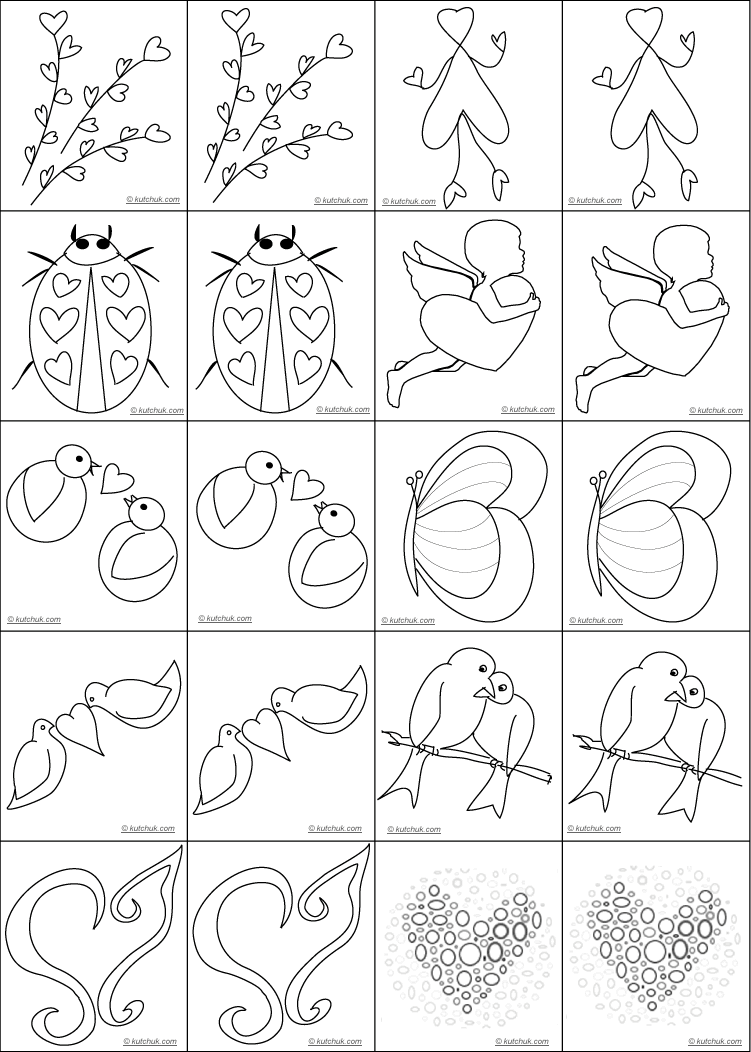 Página para colorir: Dia dos Namorados (Feriados e Ocasiões Especiais) #54271 - Páginas para Colorir Imprimíveis Gratuitamente