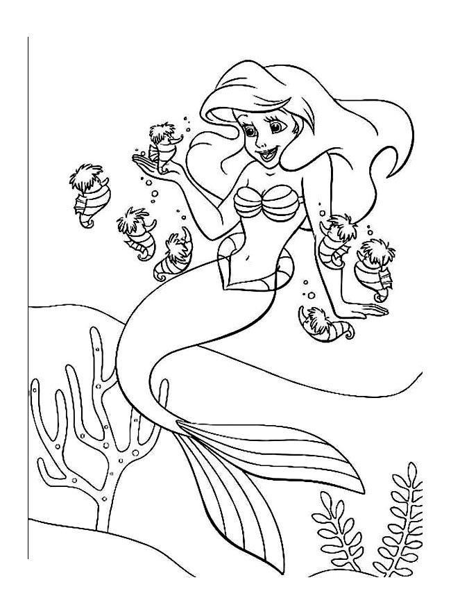 Página para colorir: A pequena Sereia (Filmes animados) #127349 - Páginas para Colorir Imprimíveis Gratuitamente