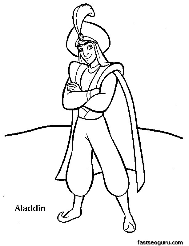 Página para colorir: Aladim (Filmes animados) #127616 - Páginas para Colorir Imprimíveis Gratuitamente