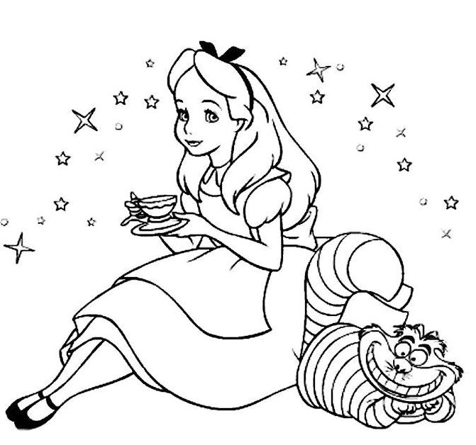 Página para colorir: Alice no Pais das Maravilhas (Filmes animados) #127960 - Páginas para Colorir Imprimíveis Gratuitamente