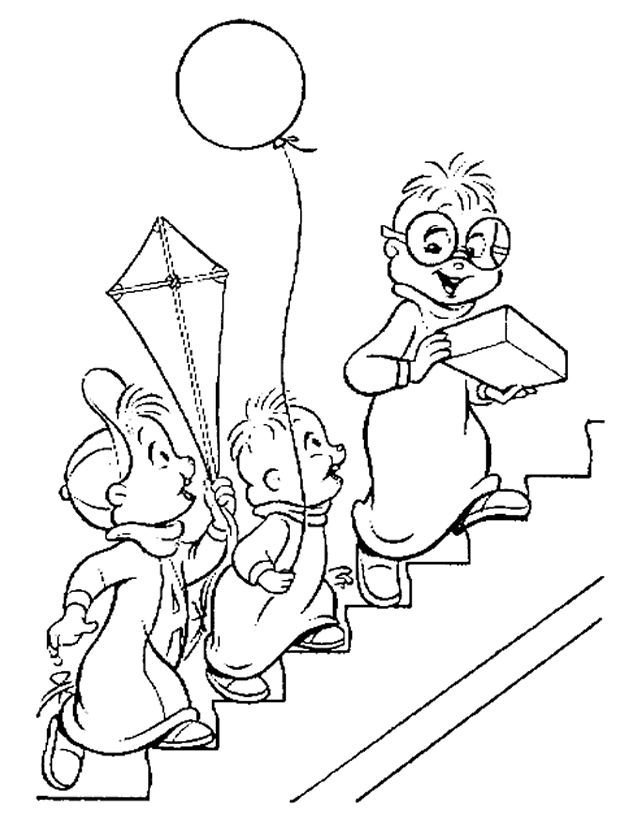 Página para colorir: Alvin e os Esquilos (Filmes animados) #128255 - Páginas para Colorir Imprimíveis Gratuitamente