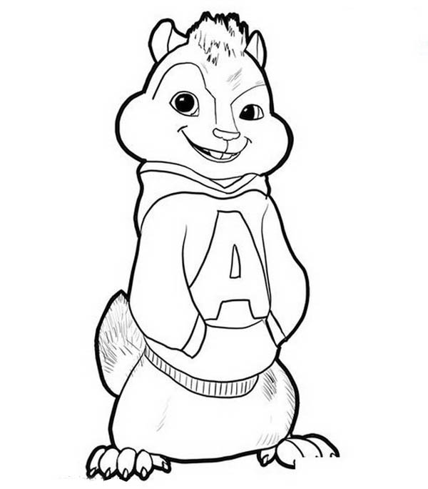 Página para colorir: Alvin e os Esquilos (Filmes animados) #128282 - Páginas para Colorir Imprimíveis Gratuitamente