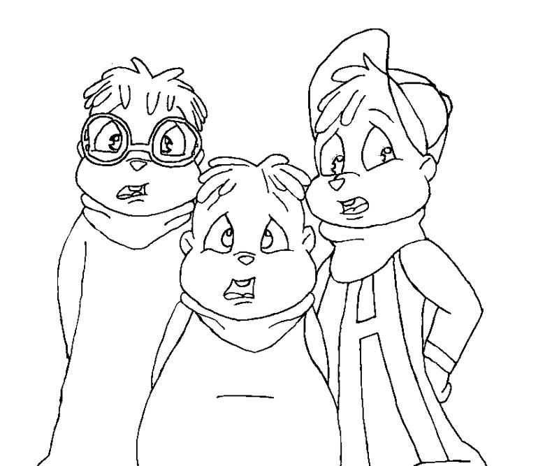 Página para colorir: Alvin e os Esquilos (Filmes animados) #128307 - Páginas para Colorir Imprimíveis Gratuitamente