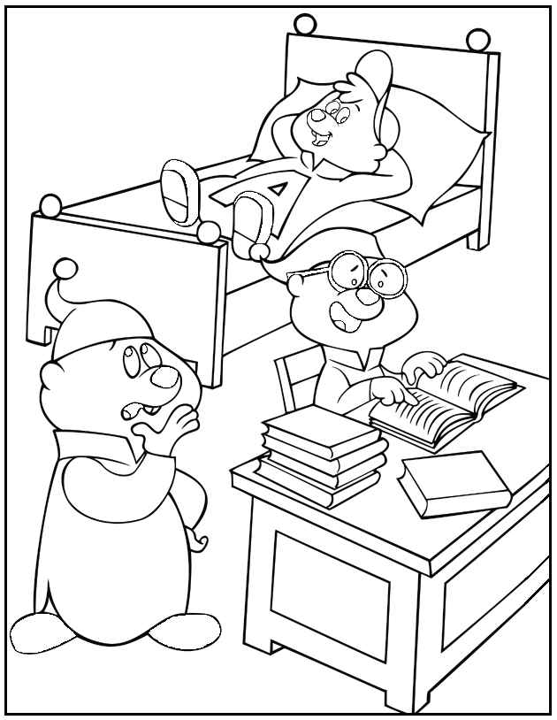 Página para colorir: Alvin e os Esquilos (Filmes animados) #128400 - Páginas para Colorir Imprimíveis Gratuitamente