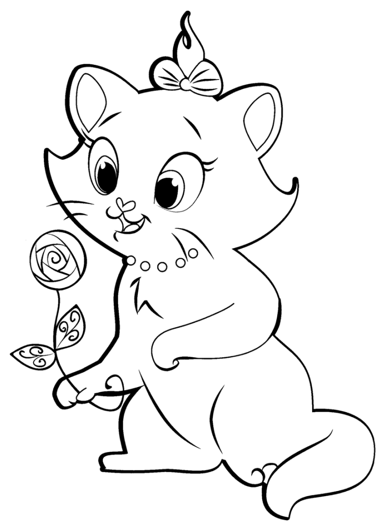 Resultado de imagem para gatinha marie png  Páginas de colorir com  animais, Livro de colorir, Desenho de desenho animado