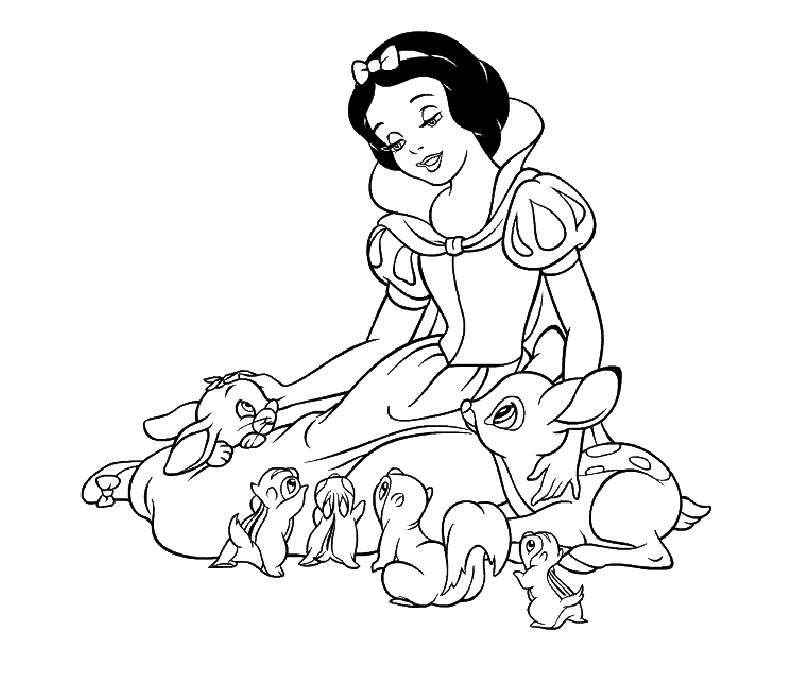 Página para colorir: Branca de Neve e os Sete Anões (Filmes animados) #133895 - Páginas para Colorir Imprimíveis Gratuitamente