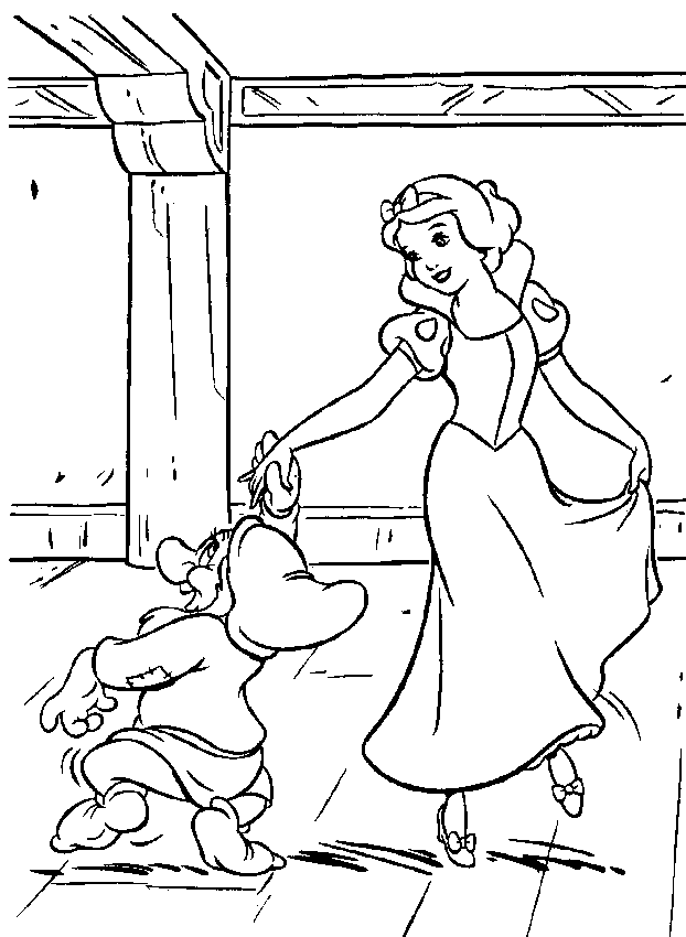 Página para colorir: Branca de Neve e os Sete Anões (Filmes animados) #133966 - Páginas para Colorir Imprimíveis Gratuitamente