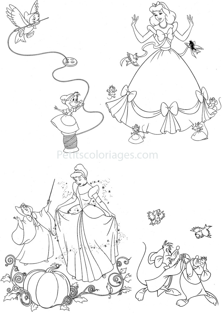 Página para colorir: Cinderela (Filmes animados) #129491 - Páginas para Colorir Imprimíveis Gratuitamente
