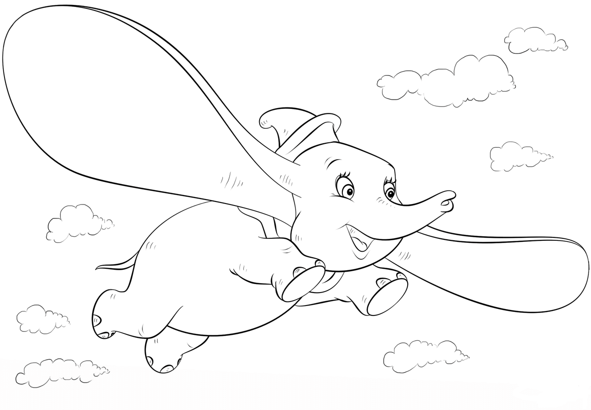 Página para colorir: Dumbo (Filmes animados) #170601 - Páginas para Colorir Imprimíveis Gratuitamente