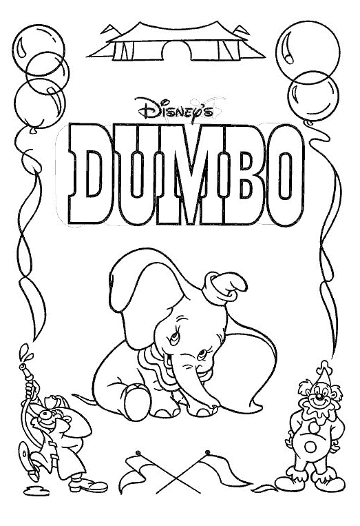 Página para colorir: Dumbo (Filmes animados) #170604 - Páginas para Colorir Imprimíveis Gratuitamente
