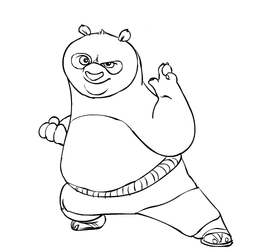 Página para colorir: kung fu panda (Filmes animados) #73420 - Páginas para Colorir Imprimíveis Gratuitamente