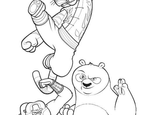 Página para colorir: kung fu panda (Filmes animados) #73469 - Páginas para Colorir Imprimíveis Gratuitamente