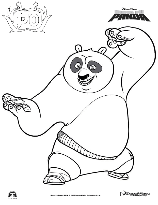 Página para colorir: kung fu panda (Filmes animados) #73541 - Páginas para Colorir Imprimíveis Gratuitamente