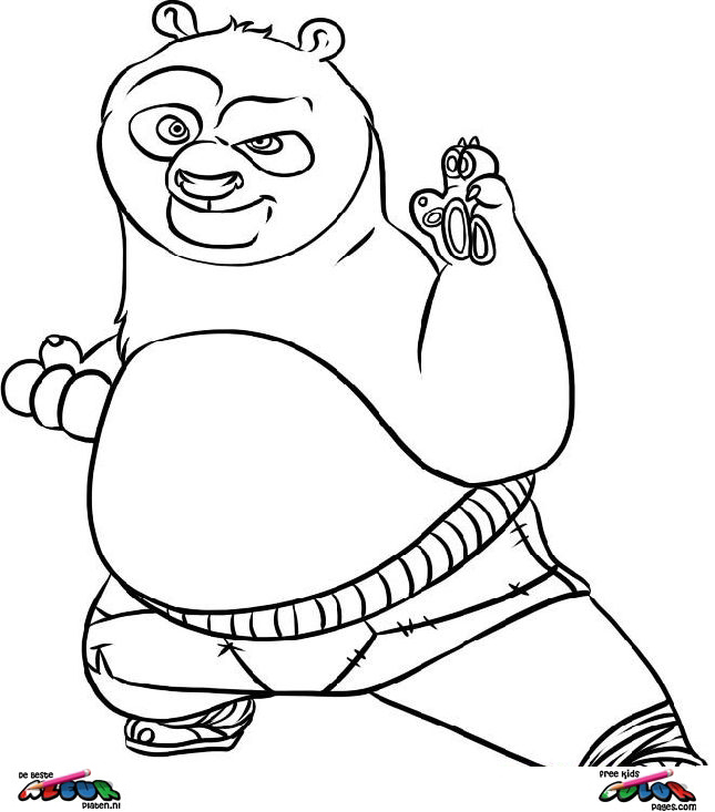 Página para colorir: kung fu panda (Filmes animados) #73601 - Páginas para Colorir Imprimíveis Gratuitamente