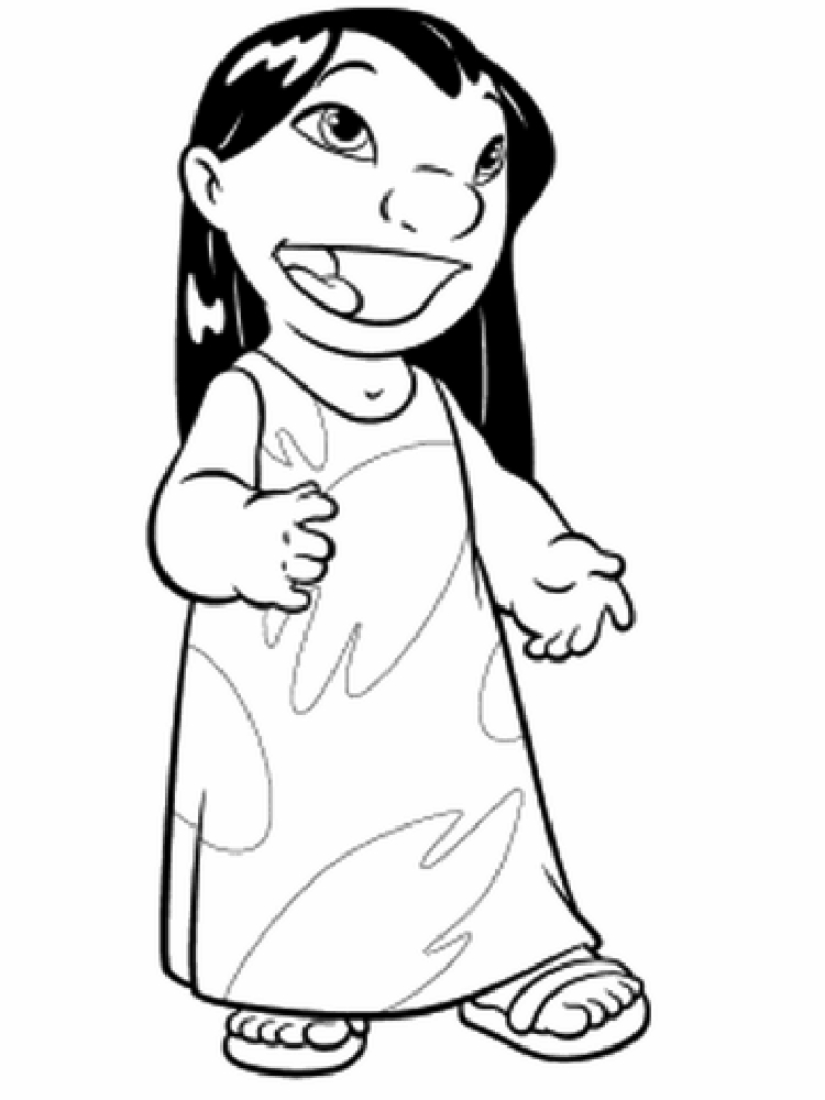 Página para colorir: Lilo & Stitch (Filmes animados) #44945 - Páginas para Colorir Imprimíveis Gratuitamente