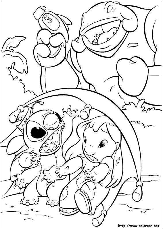 Página para colorir: Lilo & Stitch (Filmes animados) #45078 - Páginas para Colorir Imprimíveis Gratuitamente