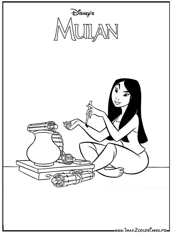 Página para colorir: mulan (Filmes animados) #133628 - Páginas para Colorir Imprimíveis Gratuitamente