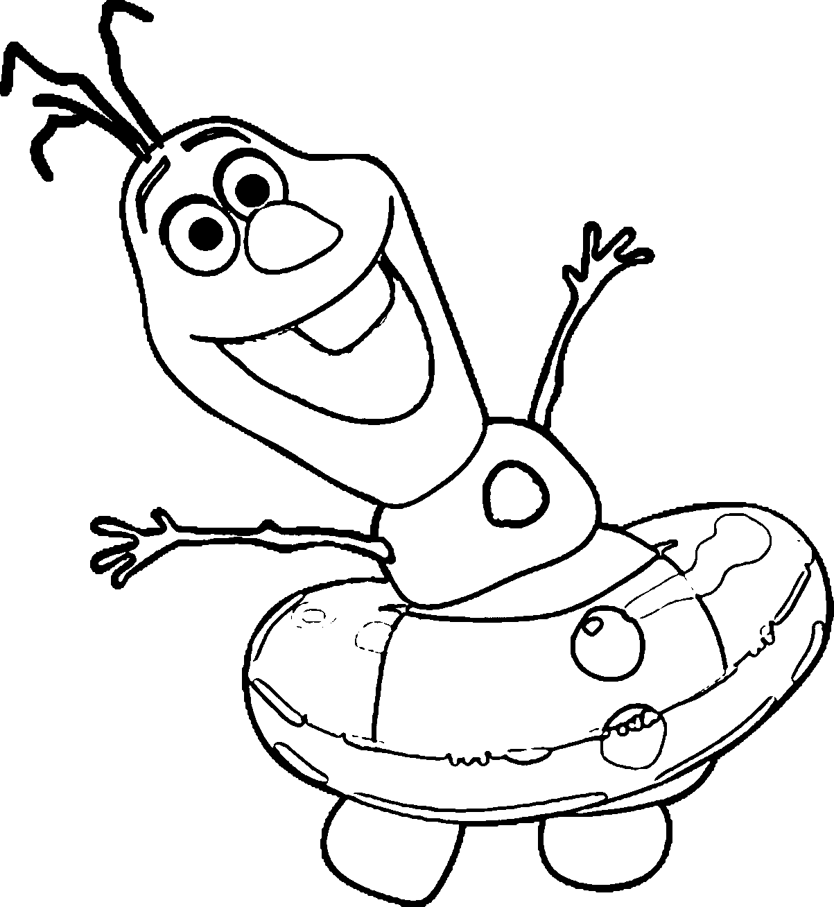 Olaf - Frozen desenho pra colorir