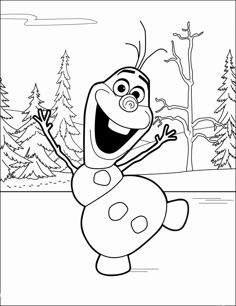 Página para colorir: Olaf (Filmes animados) #170197 - Páginas para Colorir Imprimíveis Gratuitamente