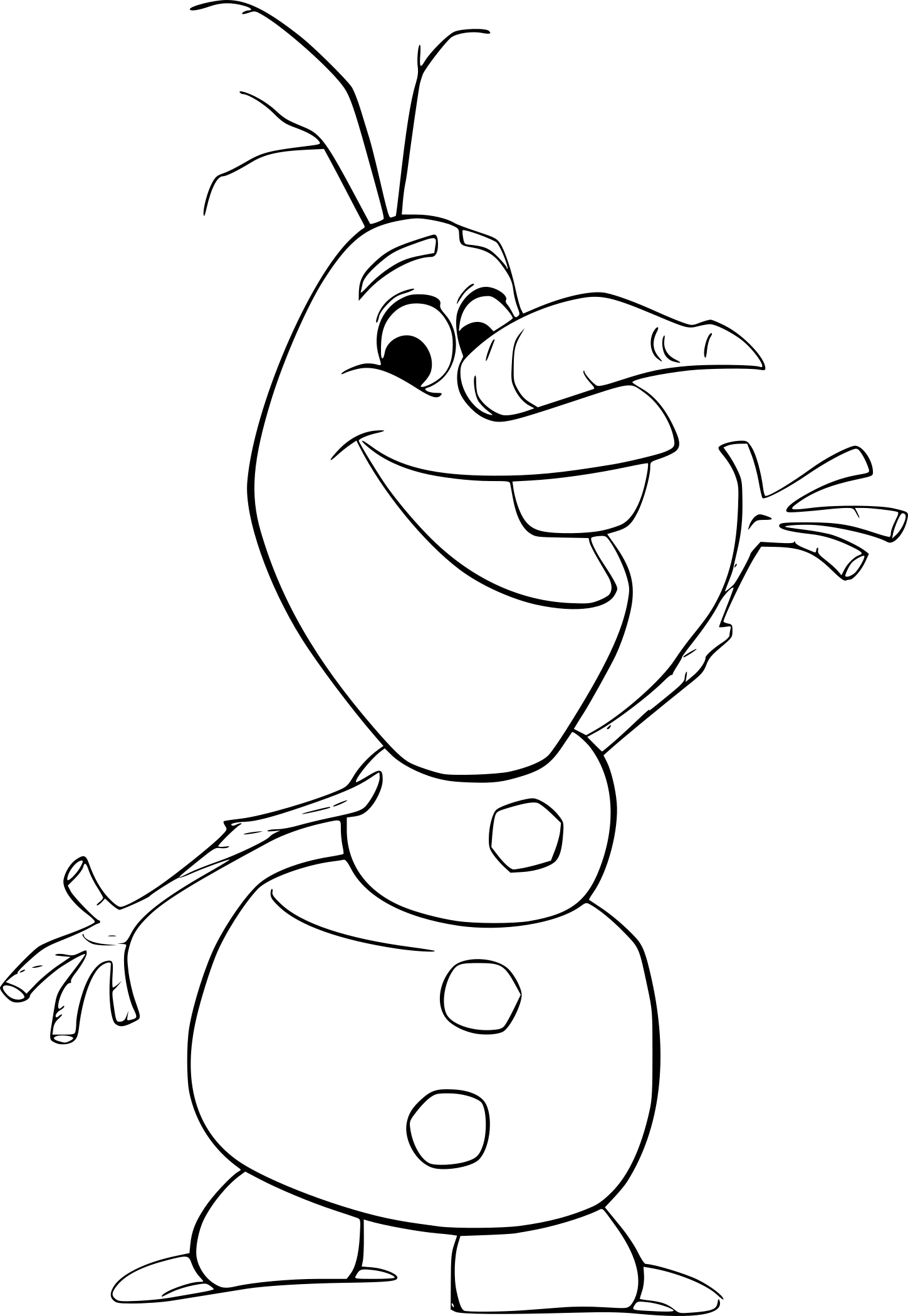 Página para colorir: Olaf (Filmes animados) #170203 - Páginas para Colorir Imprimíveis Gratuitamente