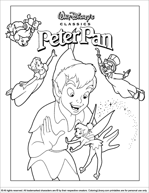 Página para colorir: Peter Pan (Filmes animados) #129007 - Páginas para Colorir Imprimíveis Gratuitamente
