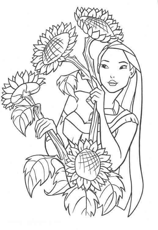 Página para colorir: Pocahontas (Filmes animados) #131356 - Páginas para Colorir Imprimíveis Gratuitamente