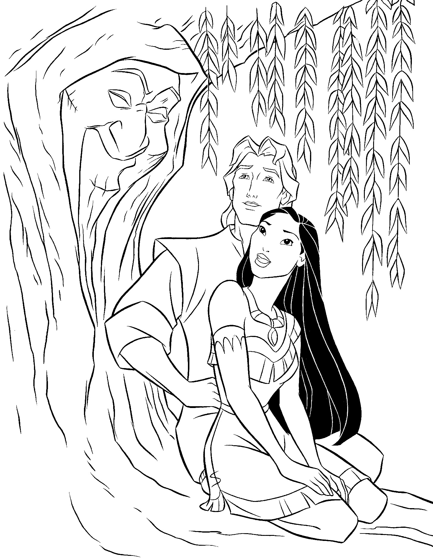 Página para colorir: Pocahontas (Filmes animados) #131378 - Páginas para Colorir Imprimíveis Gratuitamente