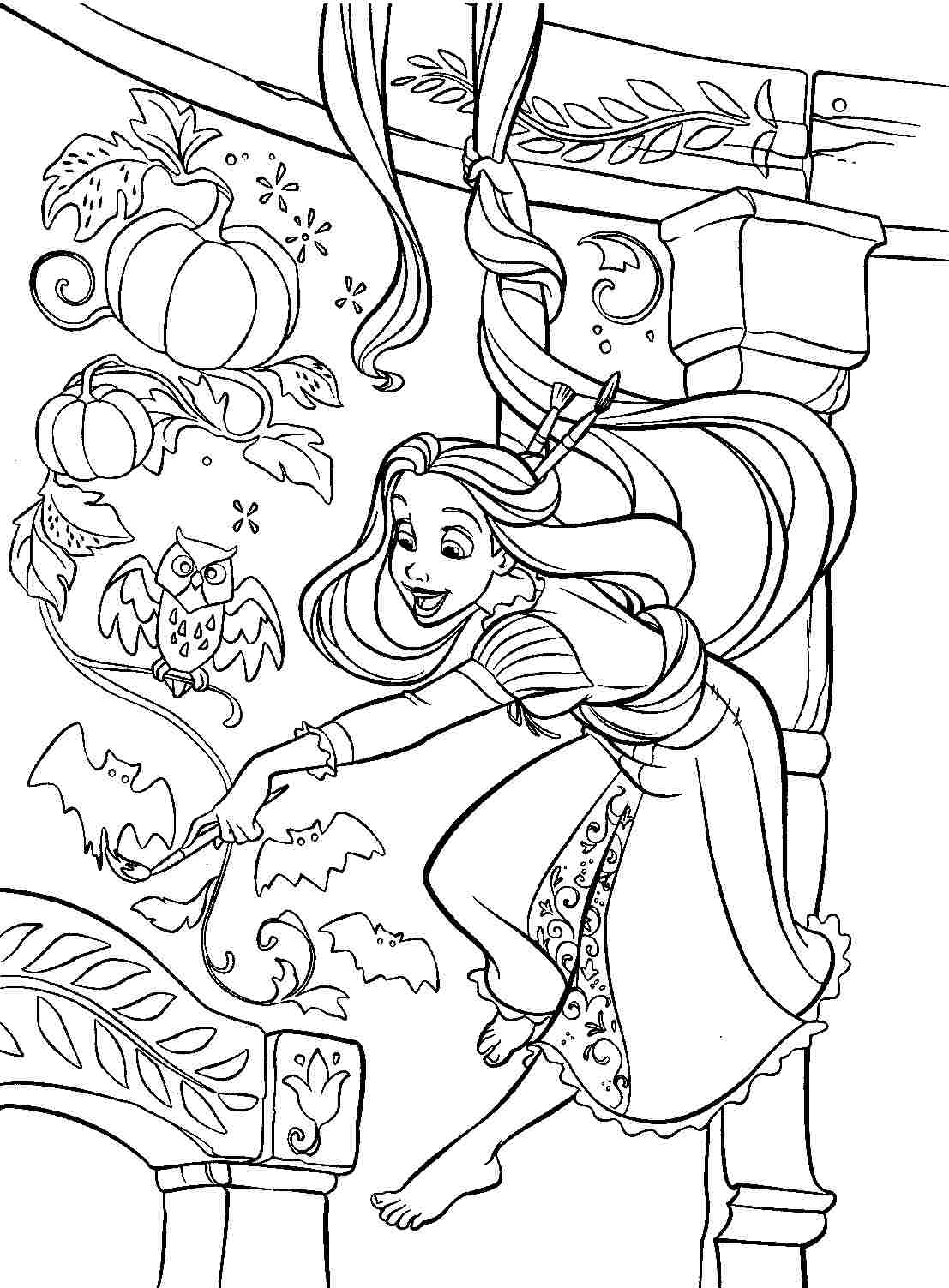 Página para colorir: Rapunzel (Filmes animados) #170051 - Páginas para Colorir Imprimíveis Gratuitamente