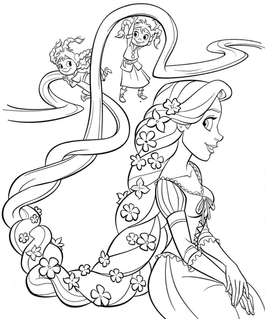 Página para colorir: Rapunzel (Filmes animados) #170052 - Páginas para Colorir Imprimíveis Gratuitamente